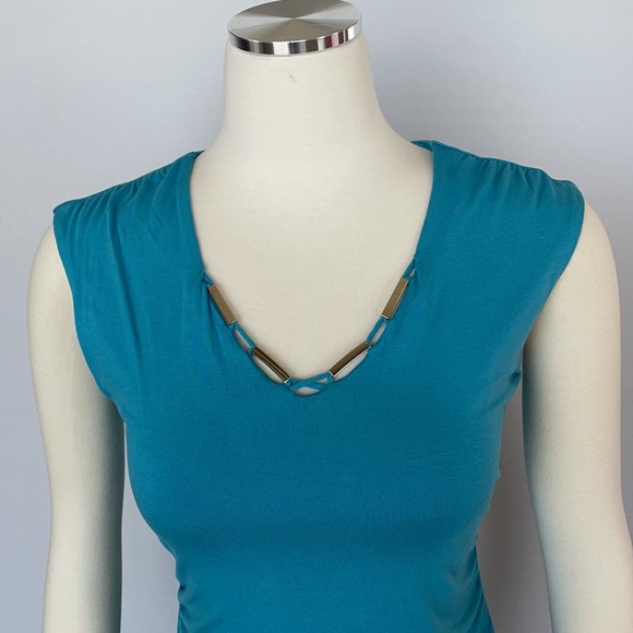 NWT WHBM Bar Hardware Sleeveless Top Size X Small - Picture 9 of 16